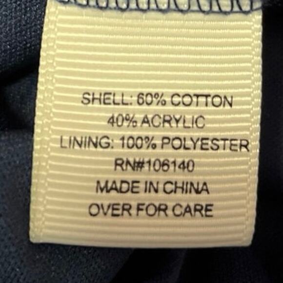 Anthropologie Navy and White Chevron Dress - Picture 8 of 9